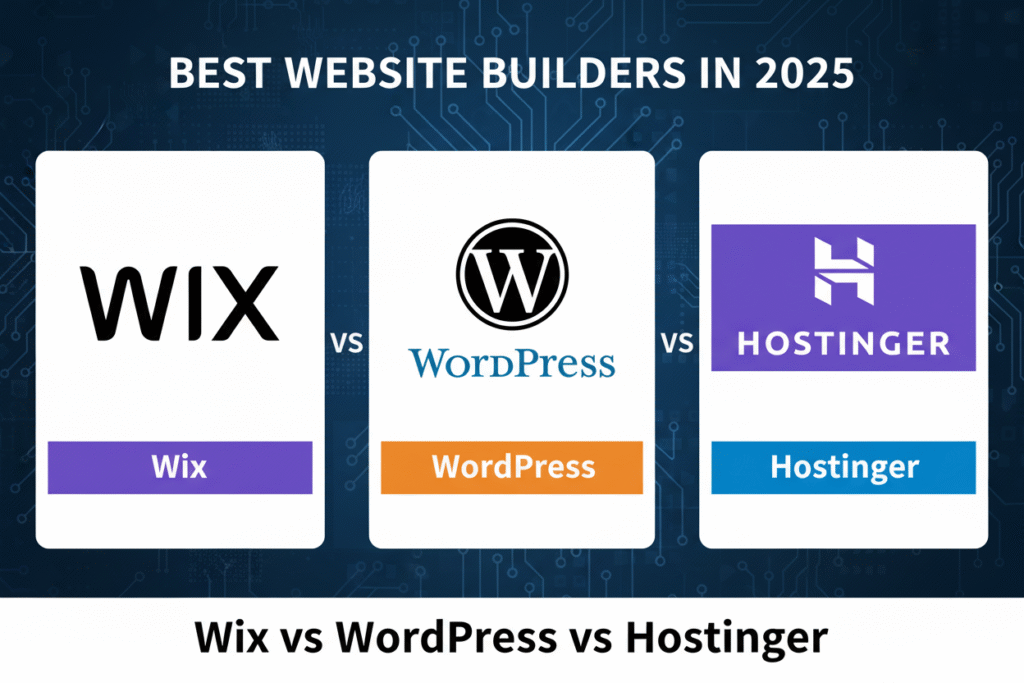 Best Website Builders in 2025 - Wix vs WordPress vs Hostinger: Complete Comparison Best Website Builders in 2025
